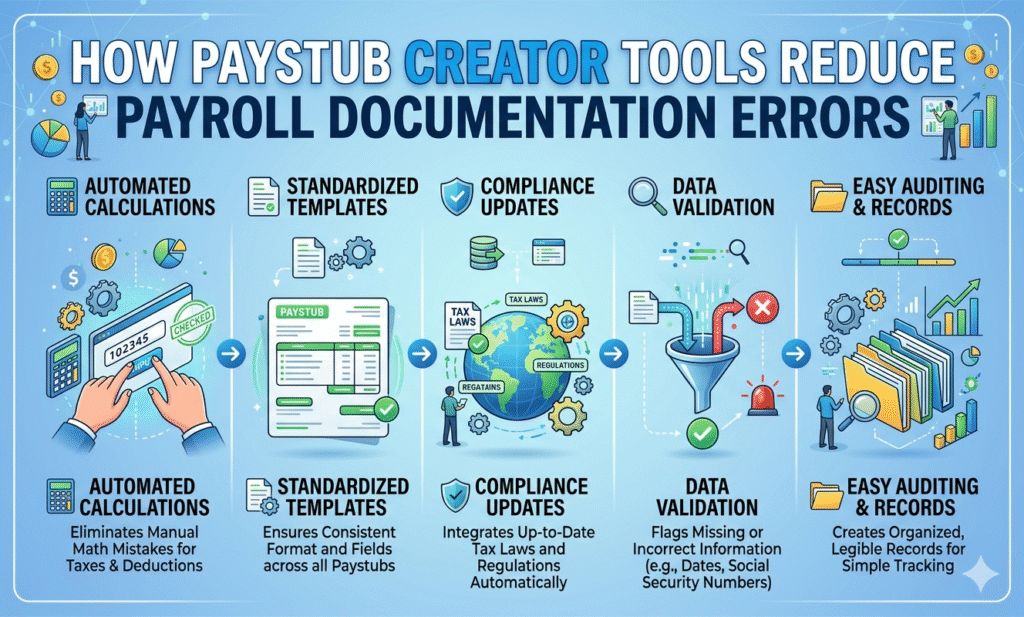 How free paystub maker Tools Reduce Payroll Documentation Errors