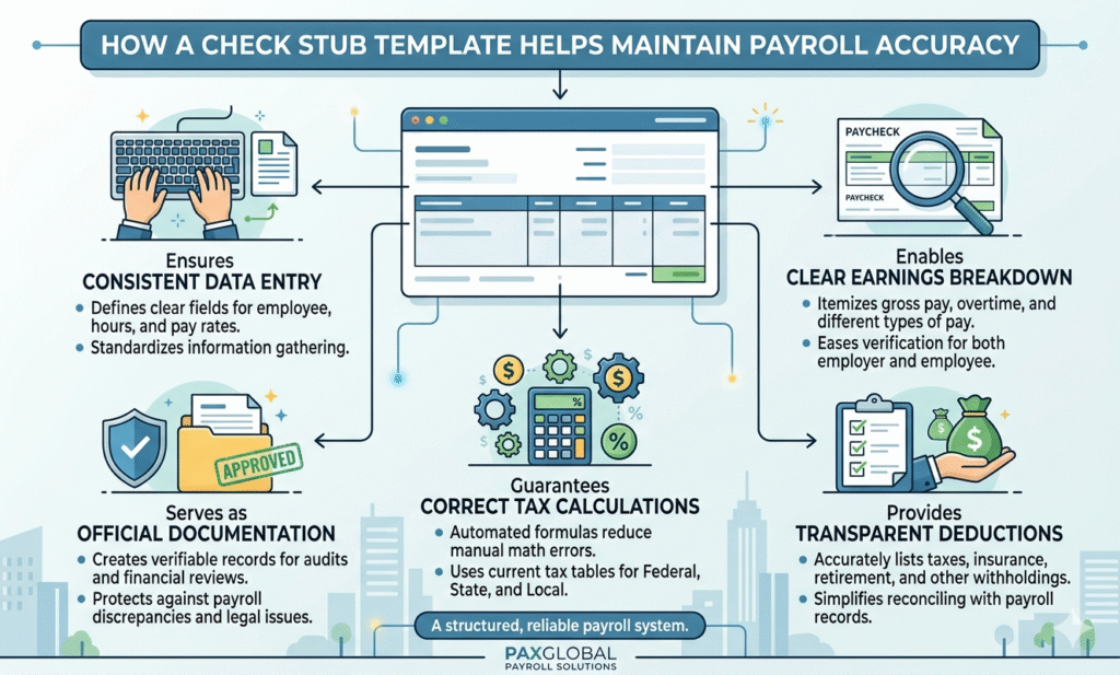How a Check Stub Template Helps Maintain Payroll Accuracy How a Check Stub Template Helps Maintain Payroll Accuracy