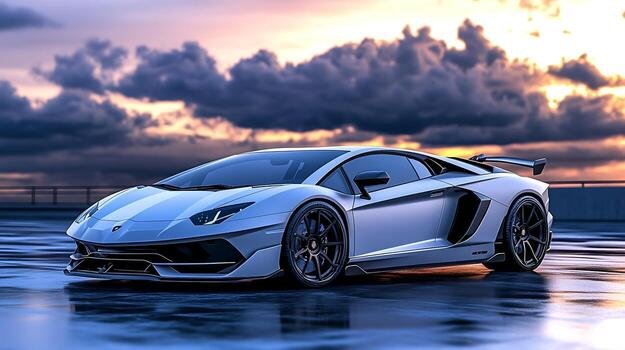 Dubai’s Exotic Car Lifestyle and the Ultimate Lamborghini Driving Experience every detail of a sleek modern car captured in close up photo