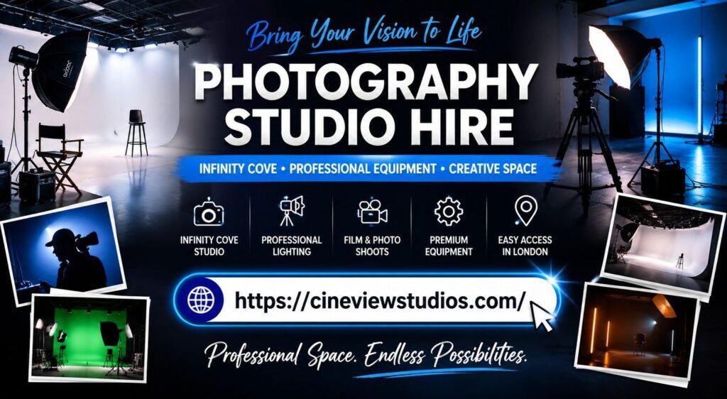 Photography Studio Hire with Infinity Cove & Professional Equipment photographystudiohir (1)